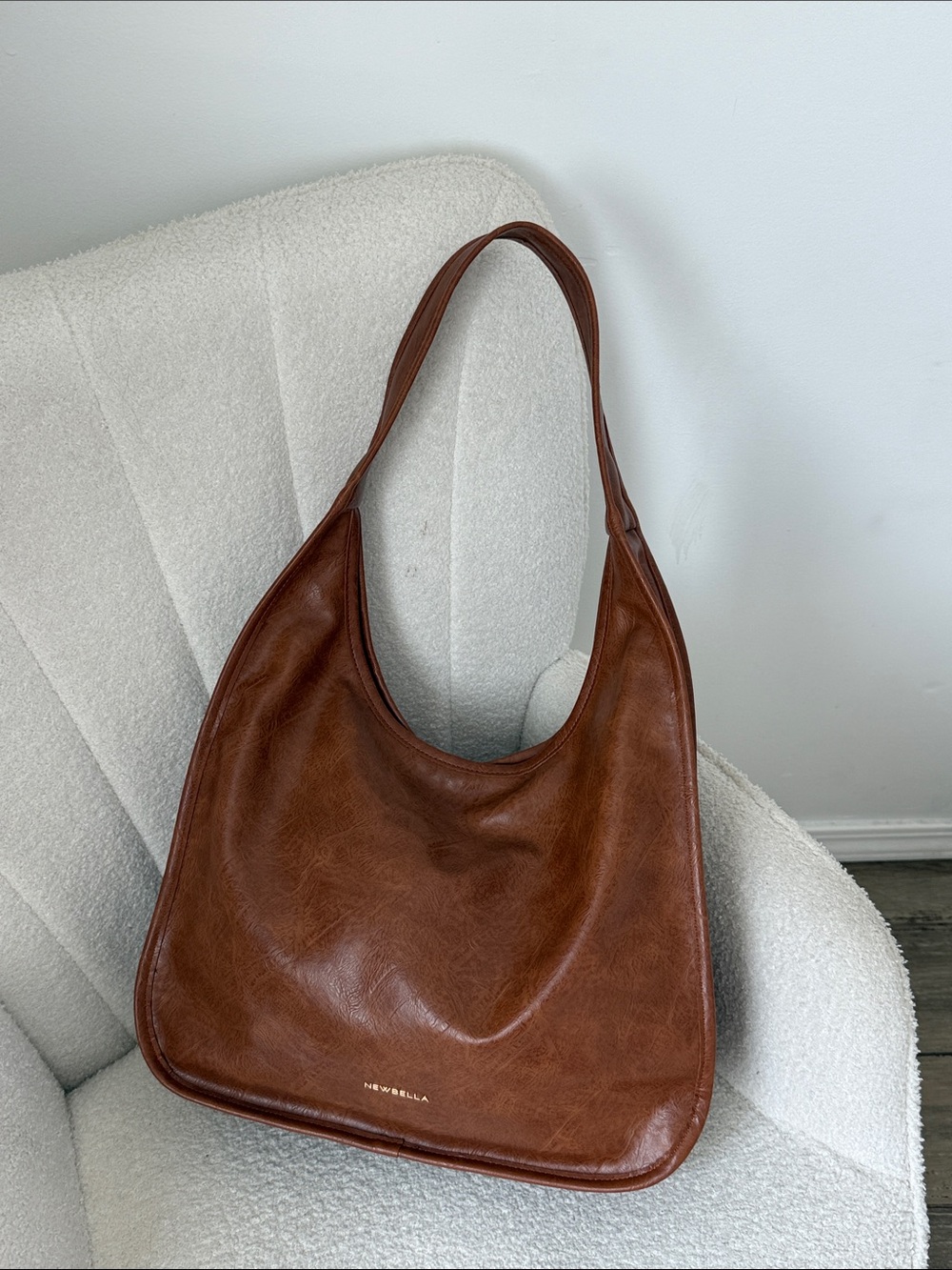 Brown Leather Tote Bag by newbella